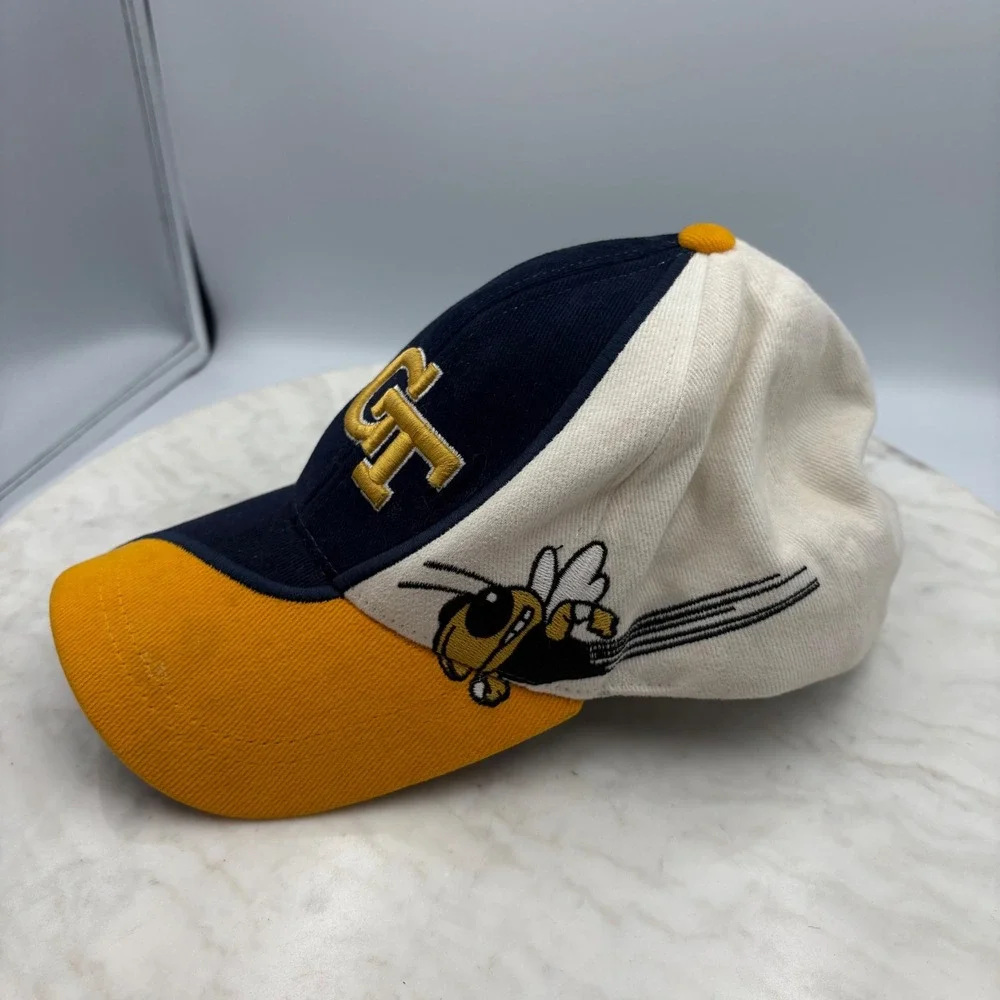 Vintage Georgia Tech‎ Yellow Jackets Hat Buzz Cap Mens 90s Y2K Top of the World
